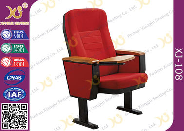 중국 단단한 나무 팔걸이 강철 다리 교회 강당 착석 의자, ISO9001 협력 업체