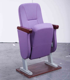 중국 싼 자주색 직물 판매를 위한 덧대진 좌석 기초를 가진 쌓을수 있는 교회 의자 협력 업체