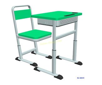 중국 K019는 강저 HDPE 물자로 놓인 이중 현대 학생 책상 및 의자를 골라냅니다 협력 업체