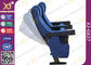 주조한 PU 거품 중력은 극장 착석 의자를 접습니다 직물 덮개가를 가진 도로 밀치는 협력 업체