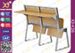 강당 좌석에 의하여 붙어 있는 학교 책상 및 의자 나무로 되는 접히는 가구 협력 업체