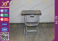 전 - 정전기 분말 코팅으로 놓이는 조립된 금속 아이 학교 책상 및 의자 협력 업체