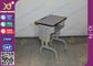 전 - 정전기 분말 코팅으로 놓이는 조립된 금속 아이 학교 책상 및 의자 협력 업체