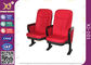 접히는 백지장 H1000 * D750 *를 가진 빨간 직물 덮개 강당 의자 W550mm 협력 업체