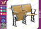 학생을 위해 놓이는 접힌 3 사람 대학 책상 및 의자 협력 업체