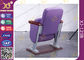 직물 덮개/강당 착석을 가진 교회 홀 자주색 접히는 의자 협력 업체