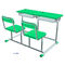 Fixed Dual Double Seat School Student Study Desk with Chairs 협력 업체