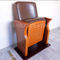 나무로 되는 작은 가죽 회의실을 위한 강당 착석에 의하여 접히는 의자 협력 업체
