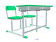 박하 녹색 학생 책상과 의자 고정되는 HDPE 철 조정가능한 학교 가구 협력 업체