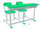 박하 녹색 학생 책상과 의자 고정되는 HDPE 철 조정가능한 학교 가구 협력 업체