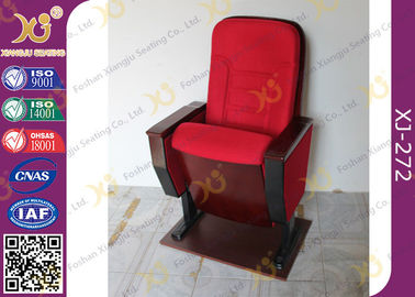 중국 베니어 강당 의자/강당 빨간 착석이 공중에 의하여 접혔습니다 협력 업체