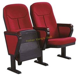 중국 빨간 직물 쓰기 널/영화관 극장 의자를 가진 접히는 강당 의자 협력 업체