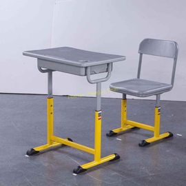 중국 철/알루미늄 구조를 가진 조정가능한 금속 중학교 학생 테이블 그리고 의자 협력 업체