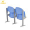 강당을 위해 놓이는 파란 플라스틱 좌석 찬 강철 구조 접는 의자 협력 업체