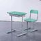 Mint Green HDPE Iron Aluminum School Student Study Desk and Chair 협력 업체