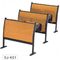 맞물려지는 고전적인 원형 극장 학교 회의실 의자 금속 구조 합판 협력 업체