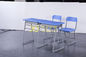 금속 중학교 교실을 위해 놓이는 물자 두 배 학생 책상 및 의자 협력 업체